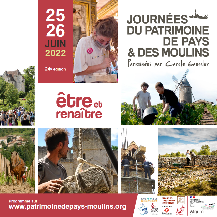 Journées Du Patrimoine De Pays Et Des Moulins Fédération Patrimoine Environnement