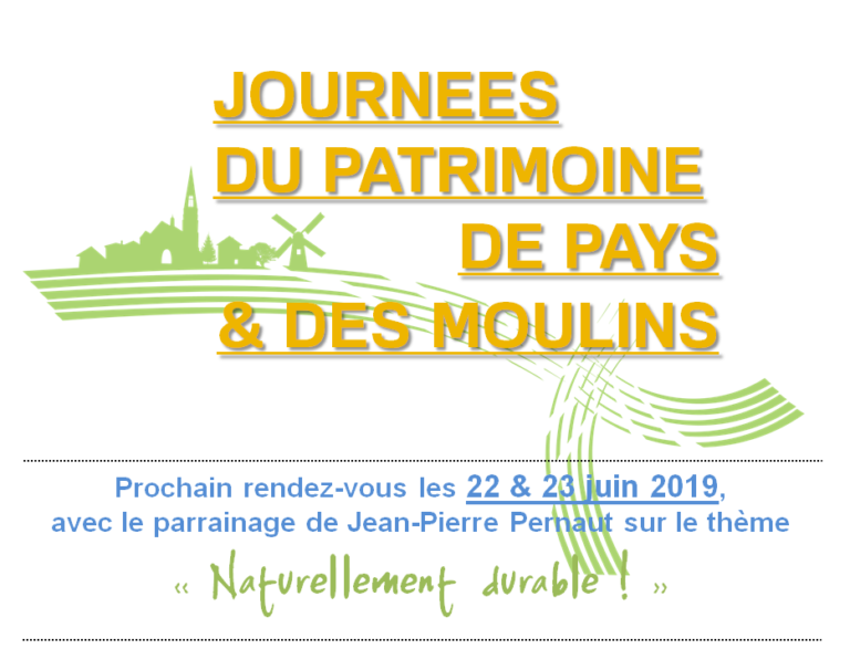 Journées Du Patrimoine De Pays Et Des Moulins Patrimoine13h Fédération Patrimoine Environnement